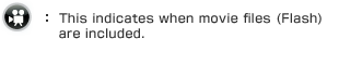 Movie: This indicates when movie files (Flash) are included.