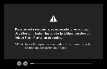 Flash Player 8 Required - Click here and download a recent version of the Flash Player from Adobe's website.