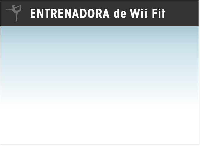 Entrenadora de Wii Fit